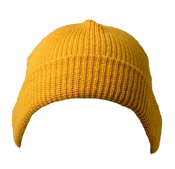 Cappello a maglia Docker isolato su sfondo bianco. rap alla moda — Foto Stock