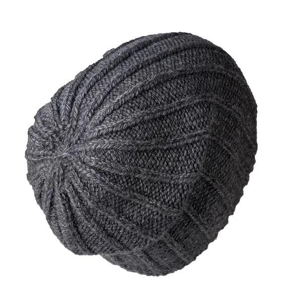 Knitted hat isolated on a white background. stylish hat. fashion — Stock Photo, Image