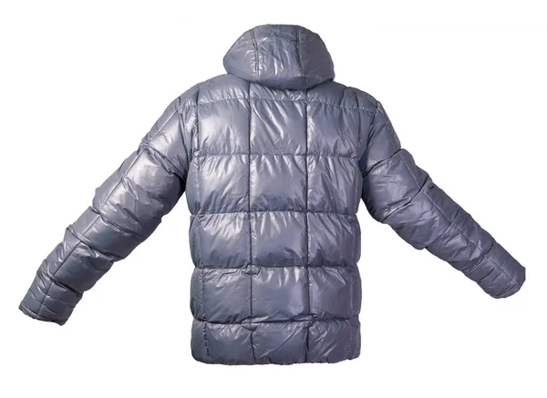 Männerjacke mit Kapuze auf weißem Hintergrund. Windjacke — Stockfoto