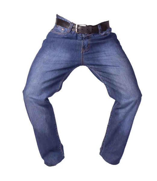 Blue jeans elszigetelt fehér background. Szép farmer — Stock Fotó