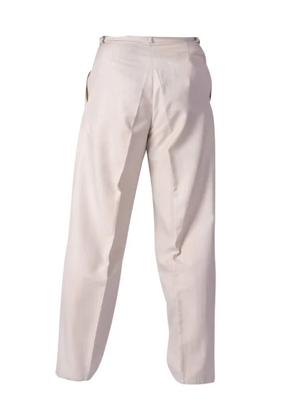White Pants Isolated White Background Fashion Men Trousers — 스톡 사진