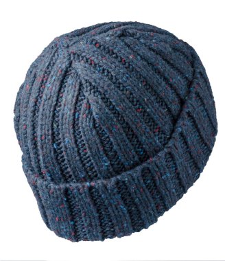 Beyaz arka planda izole edilmiş bir kot şapkası. Sıradan bir tarz için moda şapka aksesuarı.