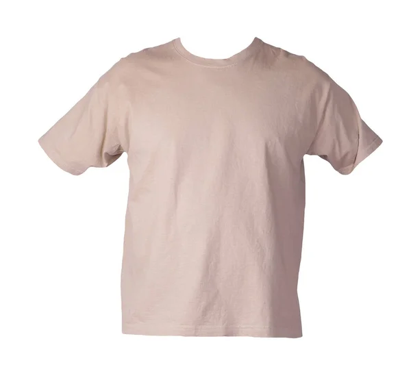 Hkki T恤被白色背景隔离 夏棉短袖T恤 — 图库照片