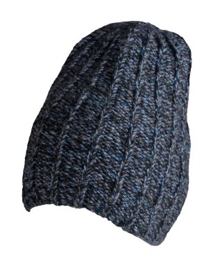 Beyaz arka planda izole edilmiş bir kot şapkası. Sıradan bir tarz için moda şapka aksesuarı.