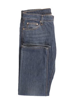 Beyaz arka planda izole edilmiş gri kotlar. Güzel günlük kot pantolon manzarası. .