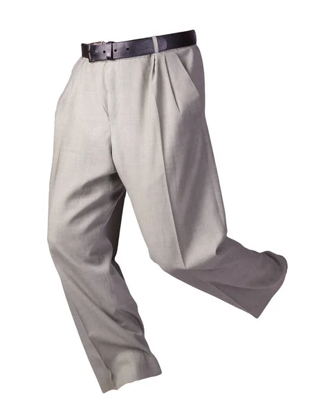 Pantalones Color Gris Claro Aislado Pantalones Los Hombres Background Fashion — Foto de Stock