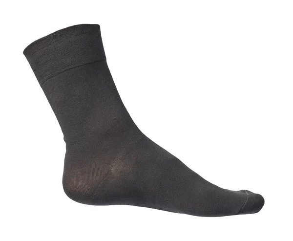 Bavlněné Šedé Ponožky Izolované Bílém Pozadí Letní Doplňky — Stock fotografie