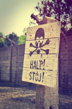 Toplama kampı Oswiecim, Polonya.