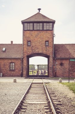 Toplama kampı Oswiecim, Polonya.