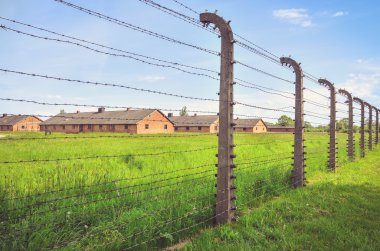 Toplama kampı Auschwitz Birkenau'da II Brzezinka, Polonya.