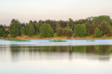 Bahar öğleden sonra manzara. 