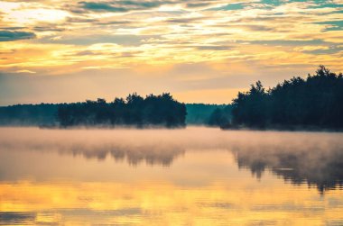 çok güzel bir sabah peyzaj. 