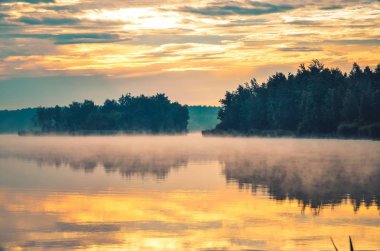 çok güzel bir sabah peyzaj. 