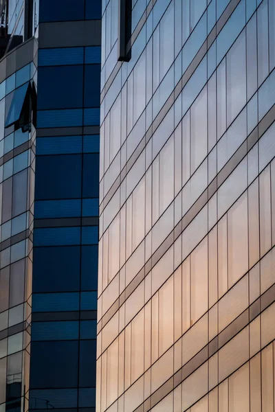 Sunrise reflection on a modern building Stock Photo