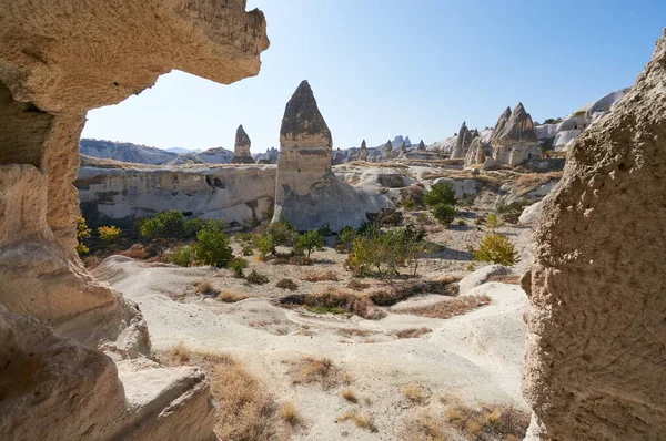 Kappadokien Landschaft Mit Sandsteinfelsen Türkei — Stockfoto