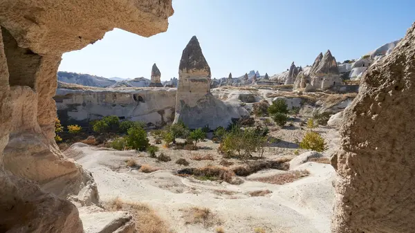 Kappadokien Landschaft Mit Sandsteinfelsen Türkei — Stockfoto