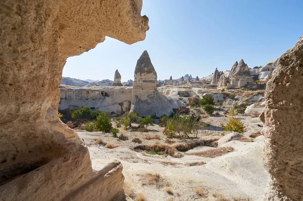 Kappadokien Landschaft Mit Sandsteinfelsen Türkei — Stockfoto