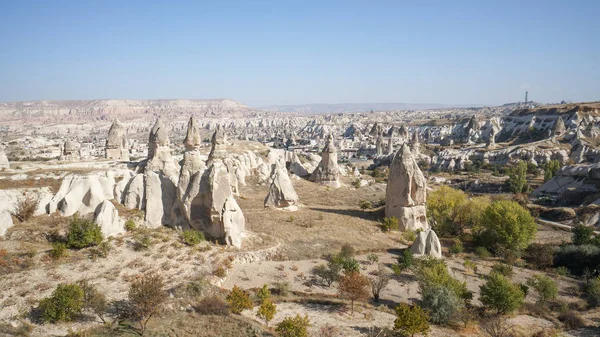 Landschaft Mit Seltsamen Sandsteinfelsen Kappadokien Türkei — Stockfoto