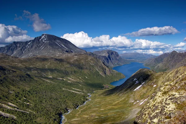 Jezero Gjende Norské Hory Létě — Stock fotografie