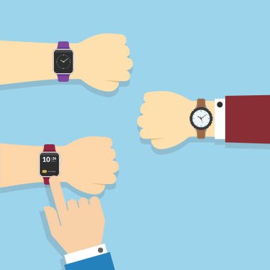 Düz dizaynlı el giyimi akıllı saat teknolojisi