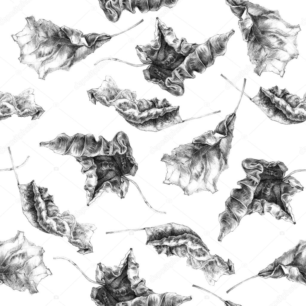 Dry Autumn Leaves Pattern