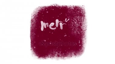 Mutlu Noeller kaligrafi yazı kar içinde donmuş bir pencere ile