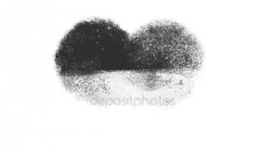 Luma mat penceresiyle karlı donmuş kalp