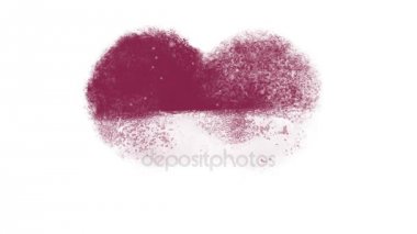 Karlı donmuş kalp pencere