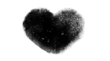 Luma mat penceresiyle karlı donmuş kalp