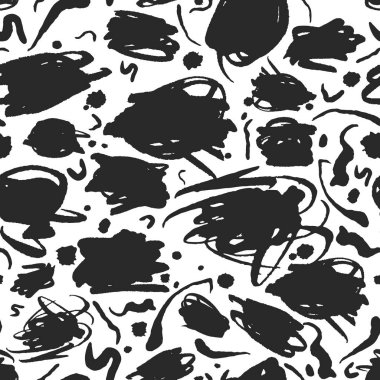 Soyut mürekkep karalamalar ve güzelleşmek desen