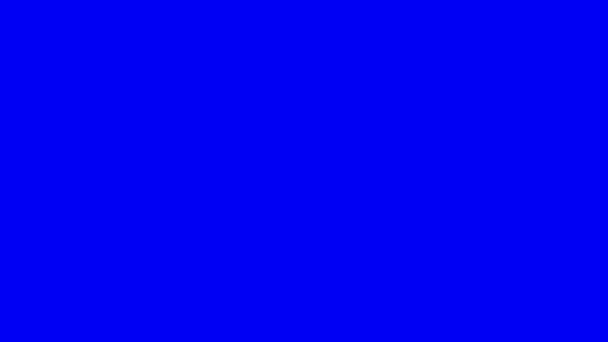 2018 書道クロマキー ブルーに白のレタリング — ストック動画