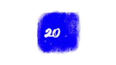 2018 hat ile kar mavi Chromakey donmuş bir pencere içinde