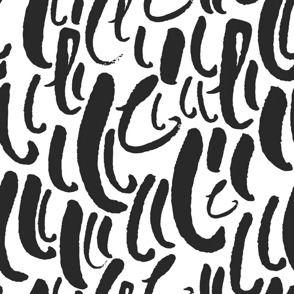 Patrón sin costura vectorial con letras de caligrafía L — Vector de stock