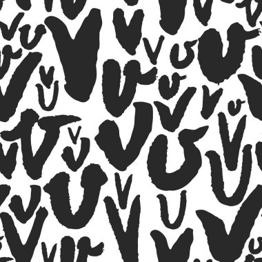 Vektör Seamless modeli ile hat harf V