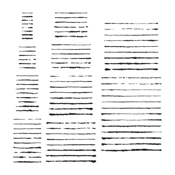 Conjunto vectorial de ochenta y tres cepillos acanalados de tinta — Archivo Imágenes Vectoriales