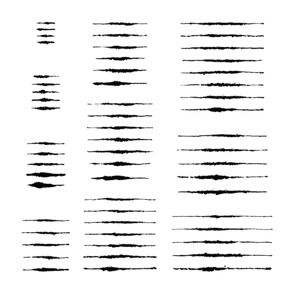 Векторный набор из 57 чернильных кистей — стоковый вектор