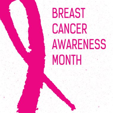 Meme Kanseri Bilinçlendirme pembe kurdele arka plan, vektör çizim