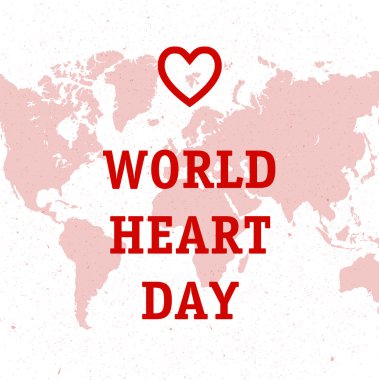 Vektör illüstrasyon dünyası kalp günü arkaplanı