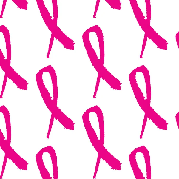 Осознание рака молочной железы розовый фон ленты, векторная иллюстрация — стоковый вектор