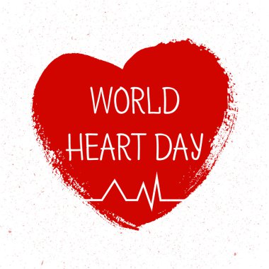 Vektör illüstrasyon dünyası kalp günü arkaplanı