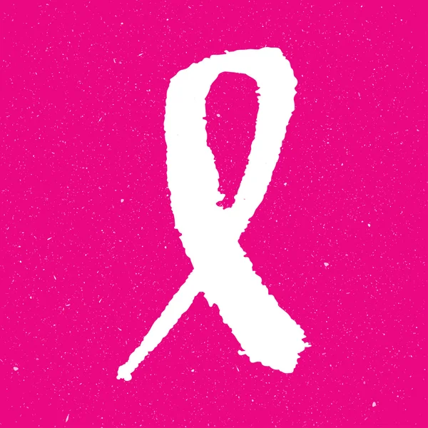 Осознание рака молочной железы розовый фон ленты, векторная иллюстрация — стоковый вектор