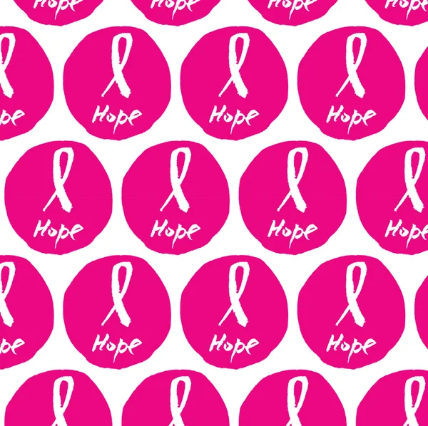 Векторная розовая лента акварели - символ осознания рака молочной железы — стоковый вектор