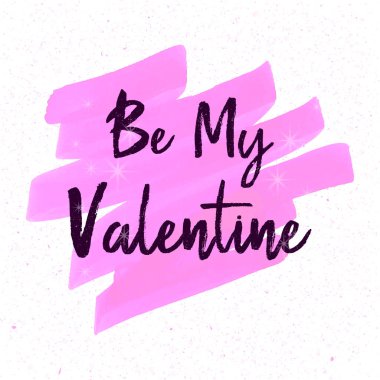 Sevgililer günü tebrik kartı. Benim ol.