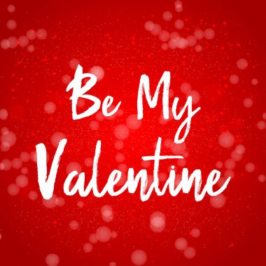 Sevgililer günü tebrik kartı. Benim ol.