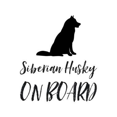 Araba uyarı işareti köpek gemide seyahat için