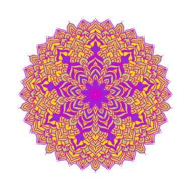 Çiçek mandalalar. Vintage dekor elementleri