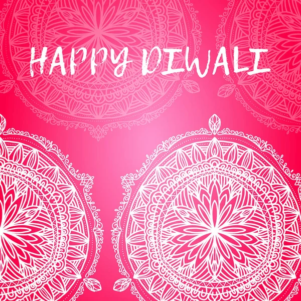 Greeting design card for Hindu community festival Happy diwali background illustration — Stock Vector