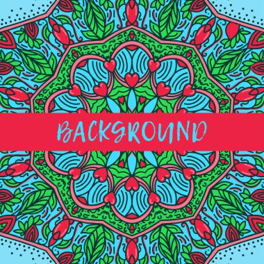 Oryantal desen vektör çizim. Islam, Arapça Hint Türk motifleri