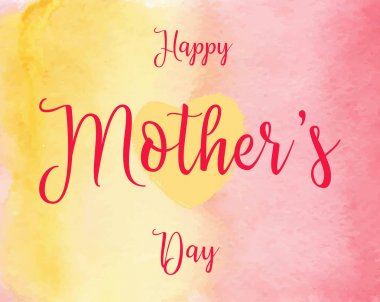 Mutlu anneler günü tasarım yazı ile