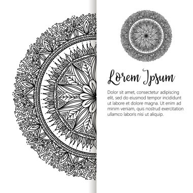 Oryantal desen vektör çizim. Islam, Arapça Hint Türk motifleri